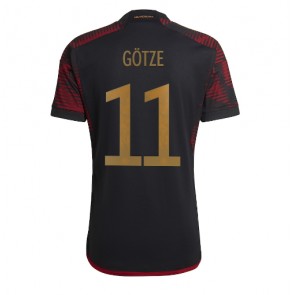 Německo Mario Gotze #11 Venkovní Dres MS 2022 Krátký Rukáv